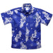 Blinn College Buccaneers Royal Hawaiian Short Sleeve Button Down Shirt