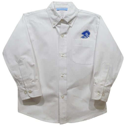 Blinn College Buccaneers Embroidered White Long Sleeve Button Down Shirt