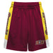 Bloomsburg Huskies Vive La Fete Game Day Maroon Stripes Boys Solid Yellow Athletic Mesh Short