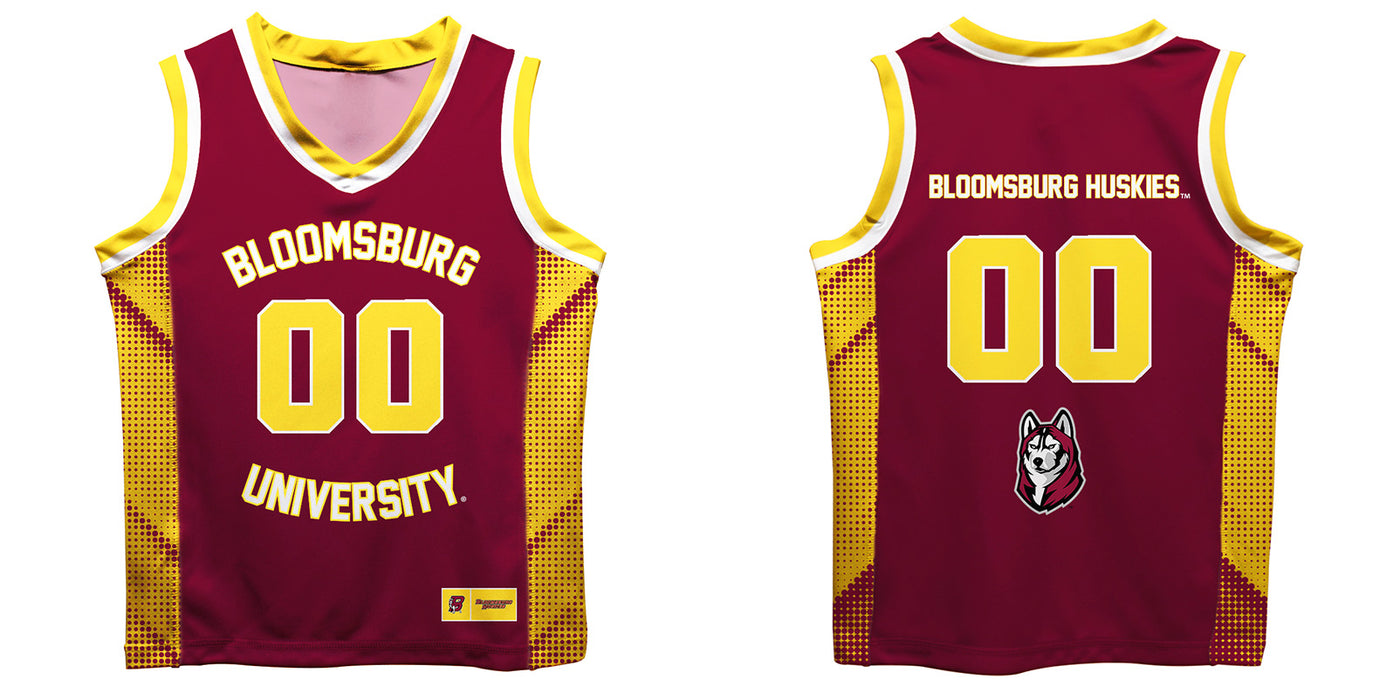 Bloomsburg University of Pennsylvania Huskies BU Vive La Fete Game Day Maroon Boys Fashion Basketball Top - Vive La Fête - Online Apparel Store