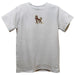 Bloomsburg University Huskies Embroidered White Short Sleeve Boys Tee Shirt