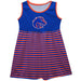 Boise State Broncos Vive La Fete Girls Game Day Sleeveless Tank Dress Solid Blue Mascot Stripes on Skirt - Vive La Fête - Online Apparel Store