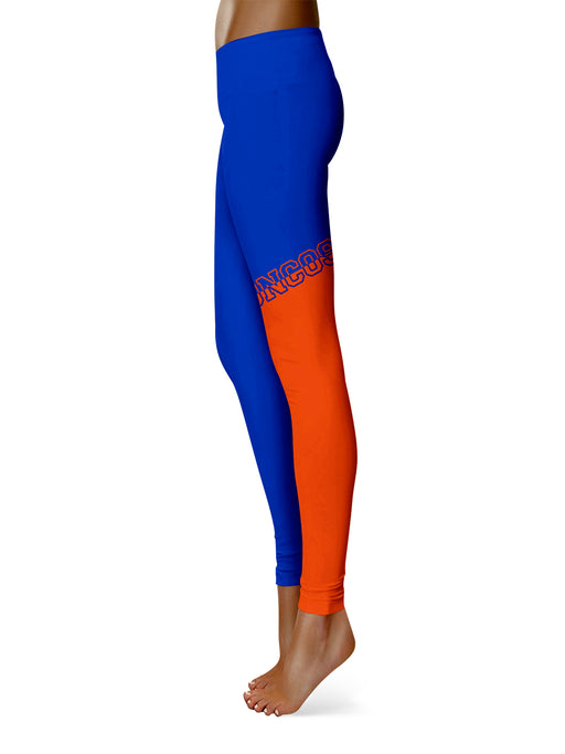Boise State Broncos Vive la Fete Game Day Collegiate Leg Color Block Women Blue Orange Yoga Leggings - Vive La Fête - Online Apparel Store