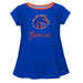 Boise State Broncos Vive La Fete Girls Game Day Short Sleeve Blue Top with School Mascot and Name - Vive La Fête - Online Apparel Store
