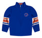 Boise State University Broncos Vive La Fete Game Day Blue Quarter Zip Pullover Stripes on Sleeves - Vive La Fête - Online Apparel Store