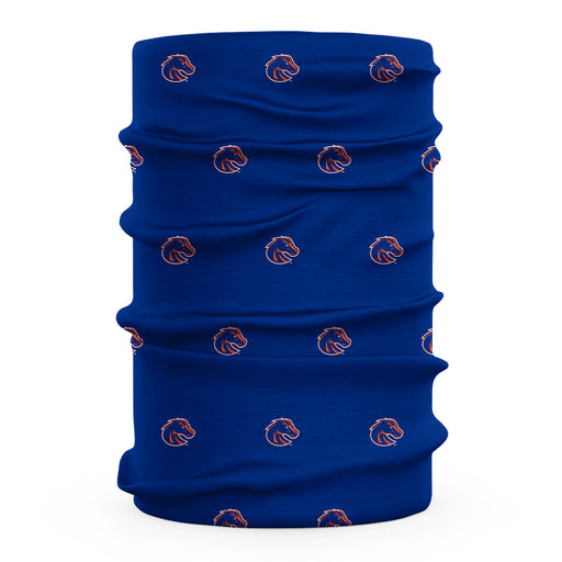 Boise State Broncos Vive La Fete All Over Logo Game Day  Collegiate Face Cover Soft 4-Way Stretch Two Ply Neck Gaiter - Vive La Fête - Online Apparel Store