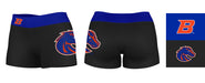 Boise State Broncos Vive La Fete Logo on Thigh & Waistband Black & Blue Women Yoga Booty Workout Shorts 3.75 Inseam" - Vive La Fête - Online Apparel Store