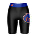 Boise State Broncos Vive La Fete Game Day Logo on Thigh and Waistband Black and Blue Women Bike Short 9 Inseam"