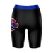 Boise State Broncos Vive La Fete Game Day Logo on Thigh and Waistband Black and Blue Women Bike Short 9 Inseam" - Vive La Fête - Online Apparel Store