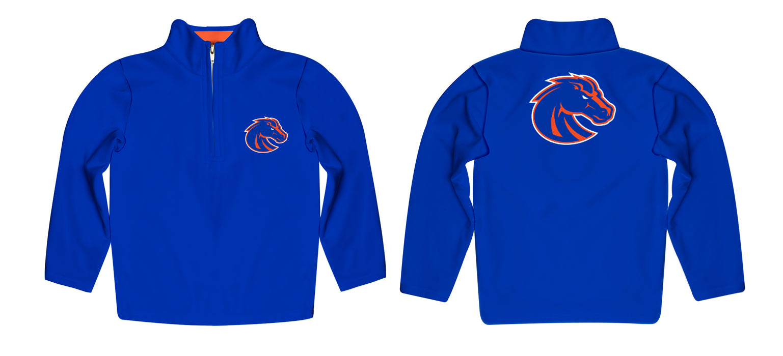 Boise State Broncos Vive La Fete Game Day Solid Orange Quarter Zip Pullover Sleeves - Vive La Fête - Online Apparel Store