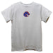 Boise State University Broncos Embroidered White Short Sleeve Boys Tee Shirt