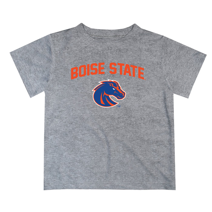 Boise State Broncos Vive La Fete Boys Game Day V2 Heather Gray Short Sleeve Tee Shirt