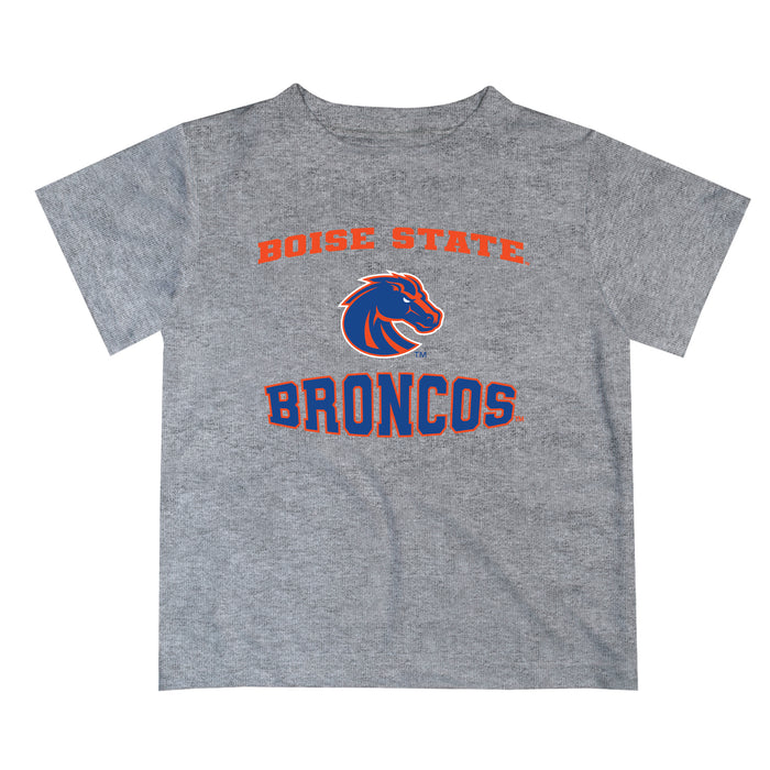 Boise State Broncos Vive La Fete Boys Game Day V3 Heather Gray Short Sleeve Tee Shirt
