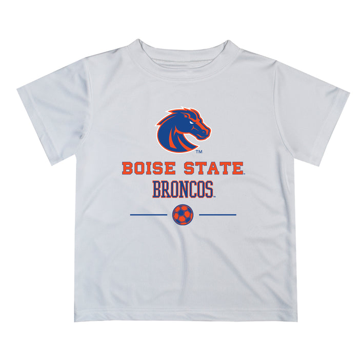 Boise State Broncos Vive La Fete Soccer V1 White Sleeve Tee Shirt