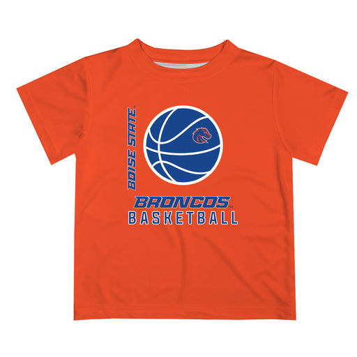 Boise State Broncos Vive La Fete Basketball V1 Orange Short Sleeve Tee Shirt
