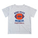 Boise State Broncos Vive La Fete Football V2 White Short Sleeve Tee Shirt