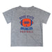 Boise State Broncos Vive La Fete Football V2 Heather Gray Short Sleeve Tee Shirt