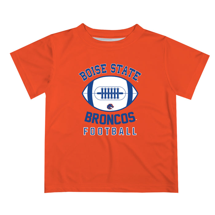 Boise State Broncos Vive La Fete Football V2 Orange Short Sleeve Tee Shirt