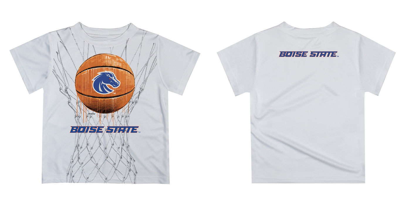 Boise State Broncos Original Dripping Basketball Orange T-Shirt by Vive La Fete - Vive La Fête - Online Apparel Store