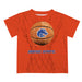 Boise State Broncos Original Dripping Basketball Orange T-Shirt by Vive La Fete