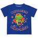 Boise State University Broncos Vive La Fete Dino-Mite Boys Game Day Blue Short Sleeve Tee