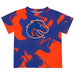 Boise State University Broncos Vive La Fete Marble Boys Game Day Blue Short Sleeve Tee
