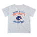 Boise State Broncos Vive La Fete Boys Game Day V1 White Short Sleeve Tee Shirt