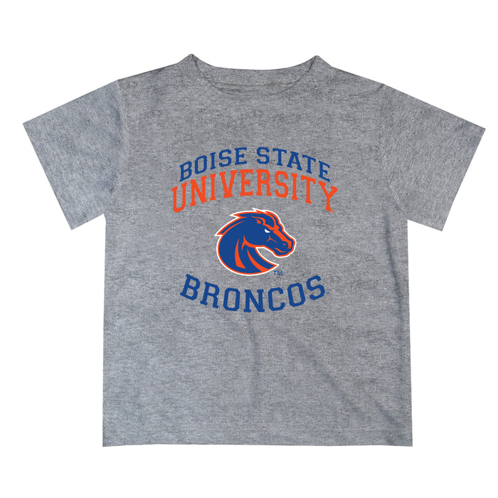 Boise State Broncos Vive La Fete Boys Game Day V1 Heather Gray Short Sleeve Tee Shirt