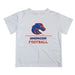 Boise State Broncos Vive La Fete Football V1 White Short Sleeve Tee Shirt