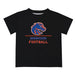 Boise State Broncos Vive La Fete Football V1 Black Short Sleeve Tee Shirt