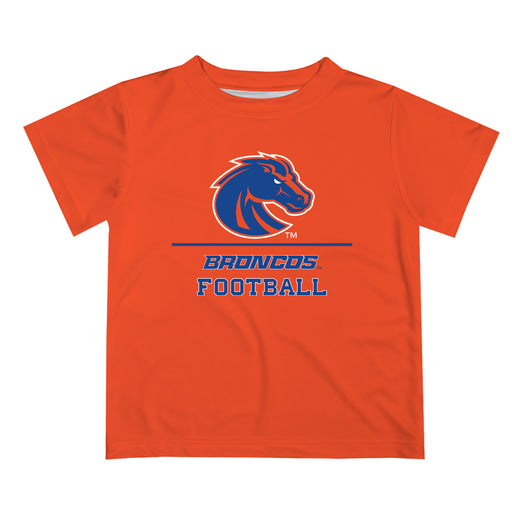 Boise State Broncos Vive La Fete Football V1 Orange Short Sleeve Tee Shirt