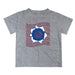 Boise State Broncos Vive La Fete Heather Gray Art V1 Short Sleeve Tee Shirt