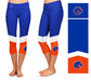 Boise State Broncos Vive La Fete Game Day Collegiate Ankle Color Block Women Blue Orange Capri Leggings - Vive La Fête - Online Apparel Store