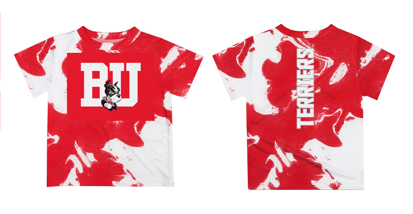 Boston University Vive La Fete Marble Boys Game Day Red Short Sleeve Tee - Vive La Fête - Online Apparel Store