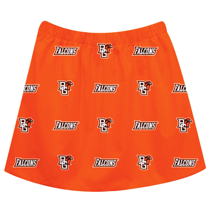 Bowling Green Falcons Skirt Orange All Over Logo - Vive La Fête - Online Apparel Store