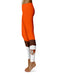 Bowling Green Falcons Vive la Fete Game Day Collegiate Ankle Color Block Women Orange Brown Yoga Leggings - Vive La Fête - Online Apparel Store