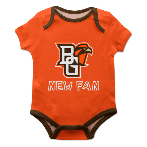 Bowling Green Falcons Vive La Fete Infant Game Day Orange Short Sleeve Onesie New Fan Logo and Mascot Bodysuit - Vive La Fête - Online Apparel Store