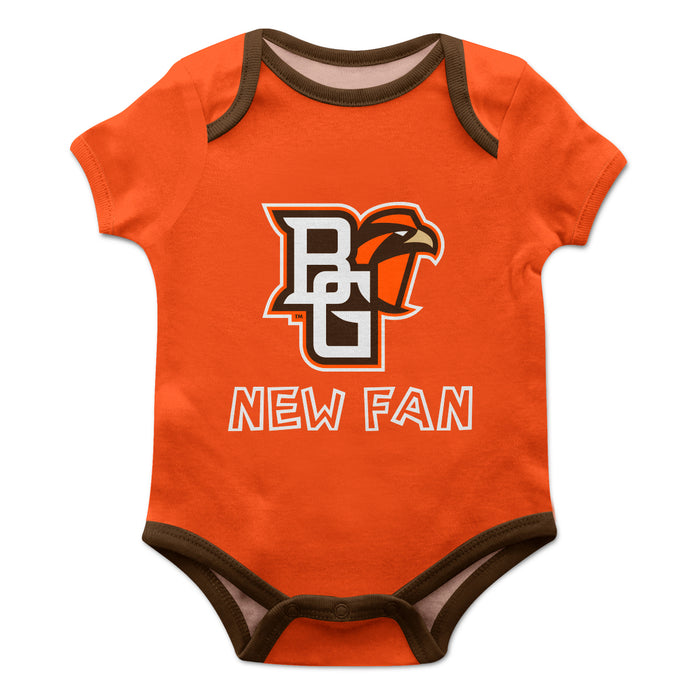 Bowling Green Falcons Vive La Fete Infant Game Day Orange Short Sleeve Onesie New Fan Logo and Mascot Bodysuit - Vive La Fête - Online Apparel Store