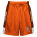 Bowling Green Falcons Vive La Fete Game Day Orange Stripes Boys Solid Brown Athletic Mesh Short