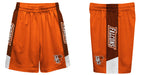 Bowling Green Falcons Vive La Fete Game Day Orange Stripes Boys Solid Brown Athletic Mesh Short - Vive La Fête - Online Apparel Store