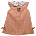 Bowling Green Falcons Embroidered Orange Gingham A Line Dress