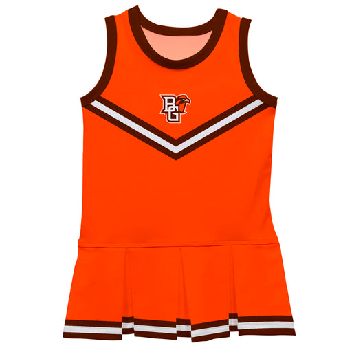 Bowling Green Falcons Vive La Fete Game Day Orange Sleeveless Cheerleader Dress