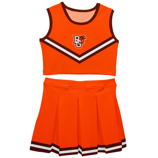 Bowling Green Falcons Vive La Fete Game Day Orange Sleeveless Cheerleader Set
