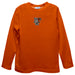 Bowling Green Falcons Embroidered Orange Long Sleeve Boys Tee Shirt