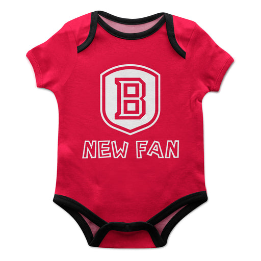 Bradley Braves Vive La Fete Infant Game Day Red Short Sleeve Onesie New Fan Logo and Mascot Bodysuit