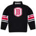 Bardley University Braves Vive La Fete Game Day Black Quarter Zip Pullover Stripes on Sleeves - Vive La Fête - Online Apparel Store