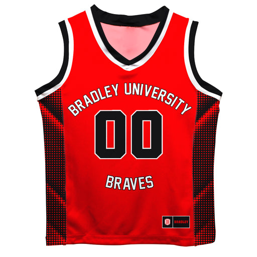 Bradley University Braves Vive La Fete Game Day Red Boys Fashion Basketball Top