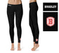 Bardley University Braves Vive La Fete Game Day Collegiate Logo at Ankle Women Black Yoga Leggings 2.5 Waist Tights - Vive La Fête - Online Apparel Store