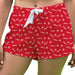 Bradley Braves Vive La Fete Game Day All Over Logo Women Red Lounge Shorts
