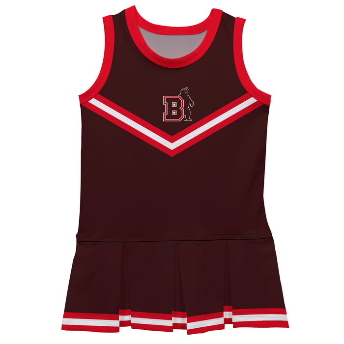 Brown University Bears Vive La Fete Game Day Brown Sleeveless Cheerleader Dress